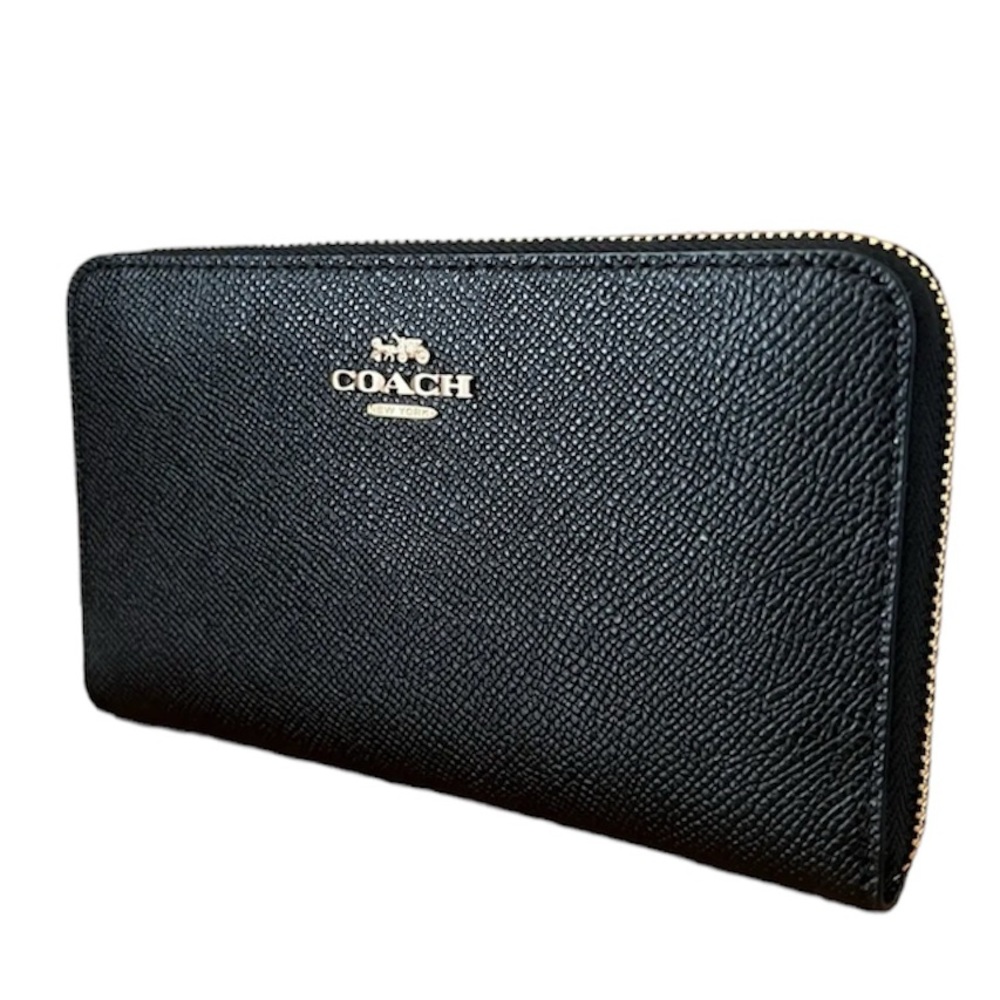 EUC COACH Medium Zip Around Wallet Crossgrain Leather (Retail - Not Outlet)